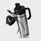 Black Heart Charm Stainless Steel Tumbler Cup