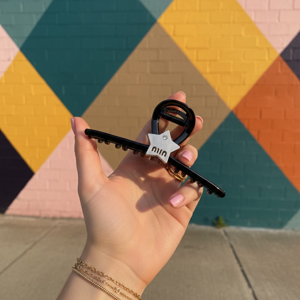 Black Star Claw Hair Clip