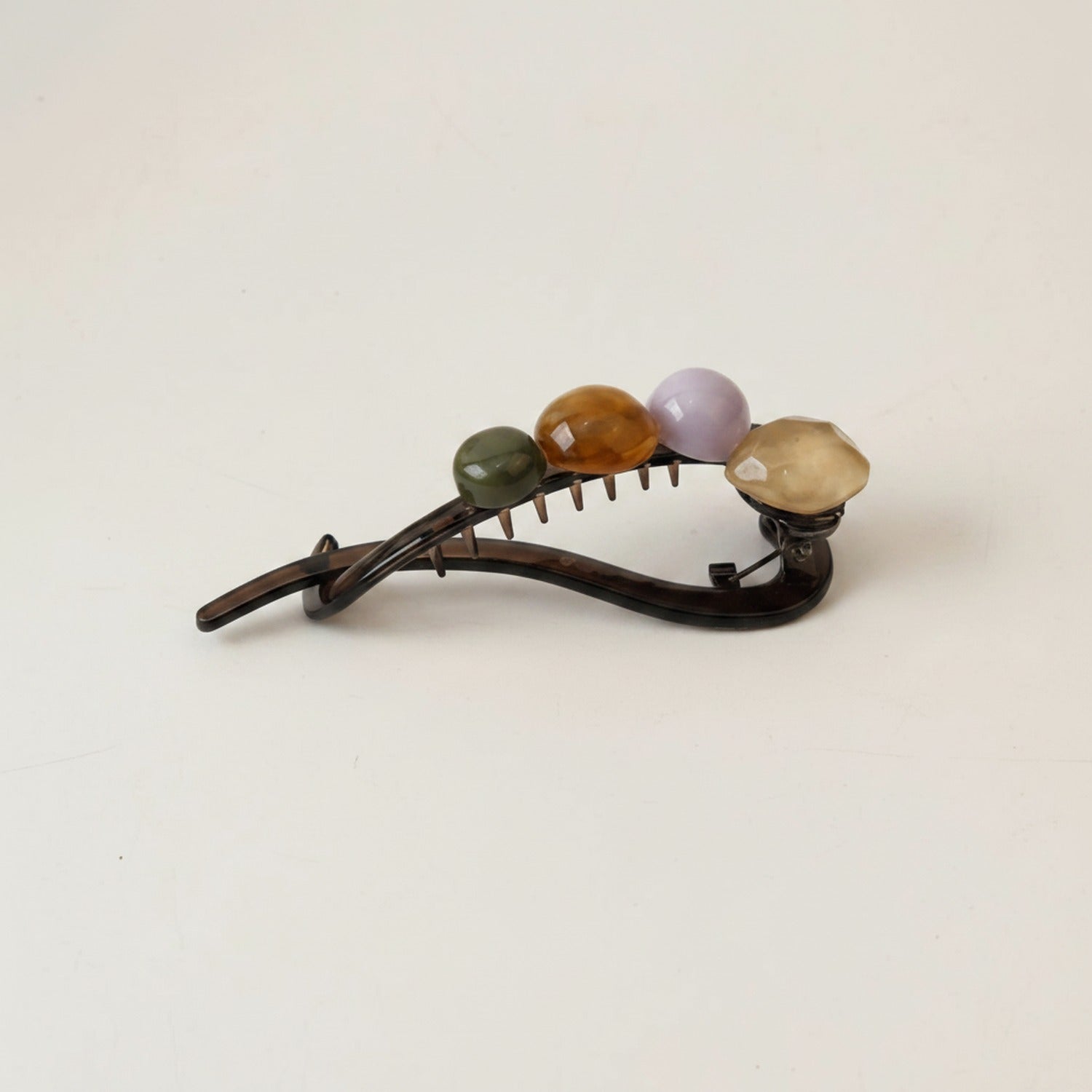 Gemstone Tortoiseshell Hair Claw Clip