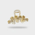 Cream Pearl Flower Hair Claw Rhinestone