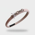 Pink Padded Headband With Rhinestone Gems
