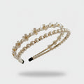 Pearl Beaded Flower Padded Headband