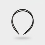 Black Curved Minimalist Hairband Headpiece