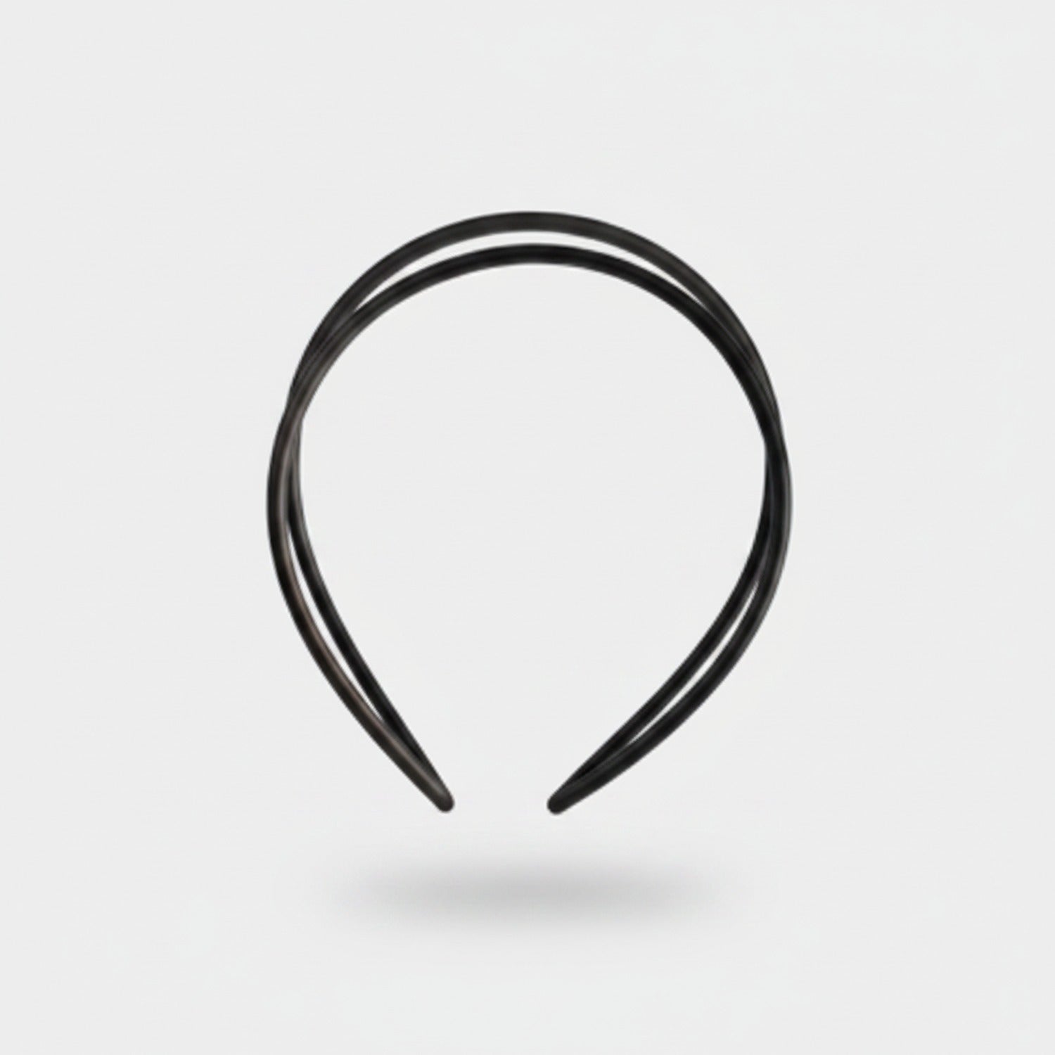 Black Curved Minimalist Hairband Headpiece