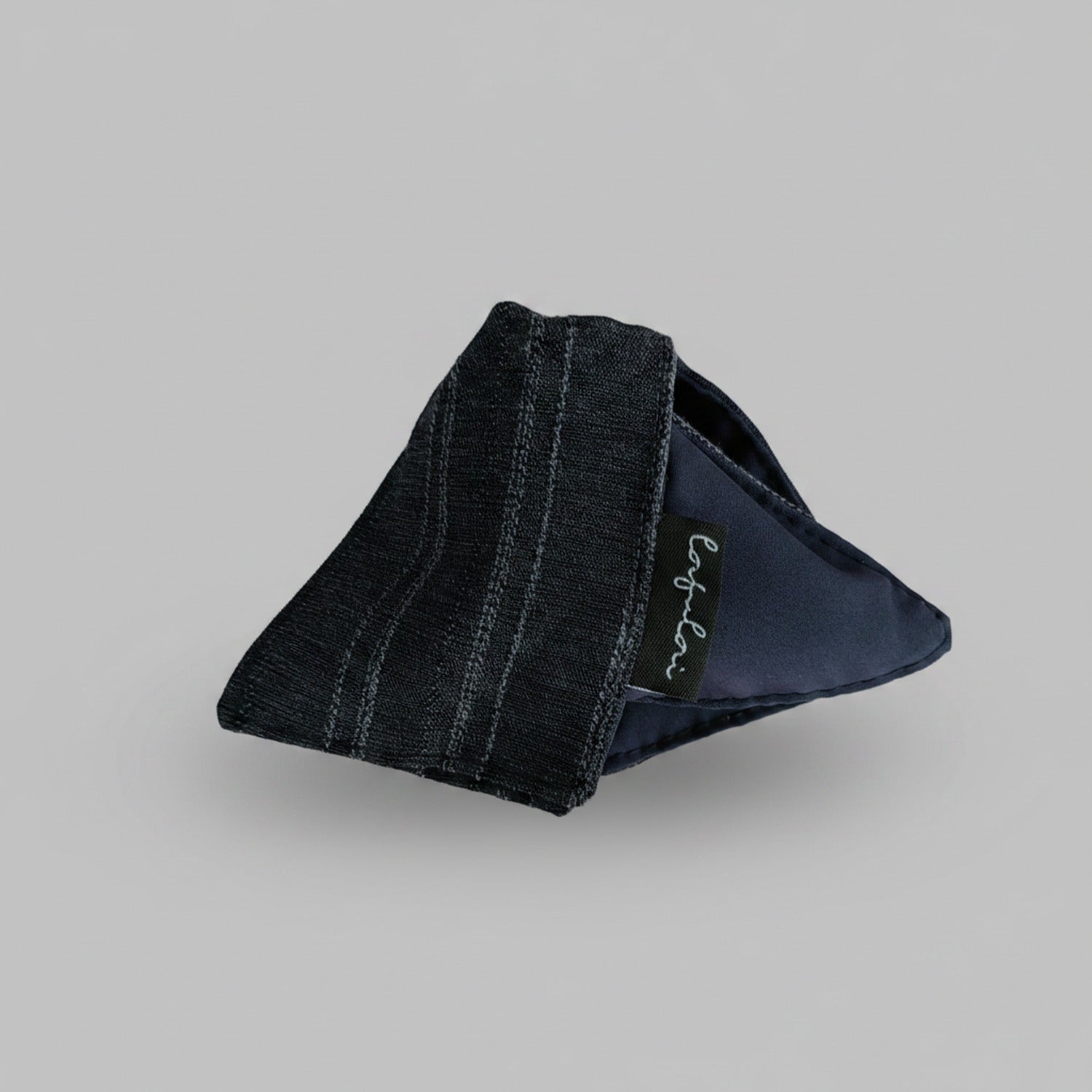 Black Striped Knit Hair Claw Clip