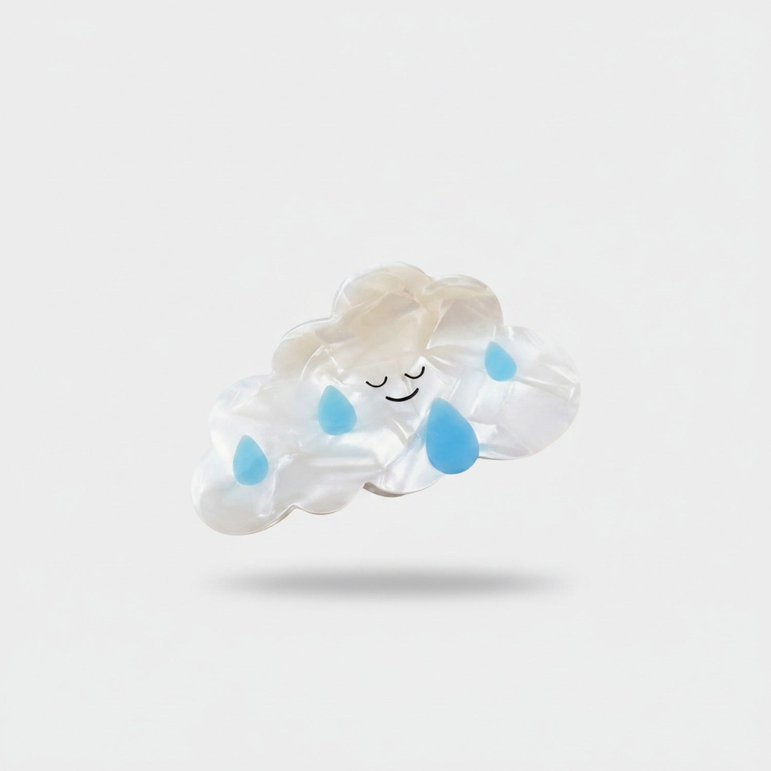 Cloud Hair Claw With Raindrops