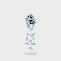 Blue Flower Hanging Chain Hair Claw