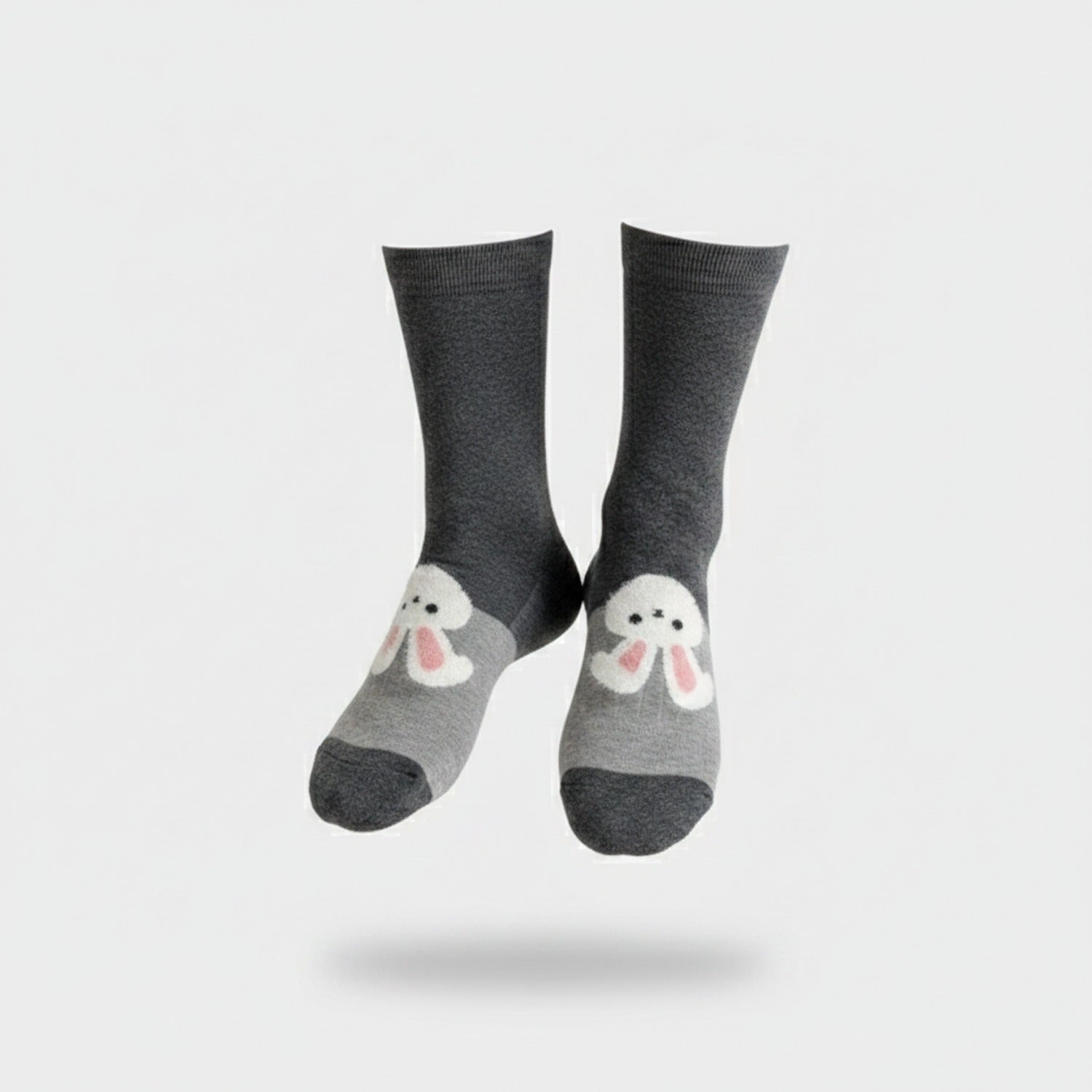 Colorblock Buckle Crew Socks Brown