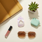 Opalescent Heart Cutout Hair Claw Clip