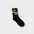 Black Wizard House Striped Crew Socks
