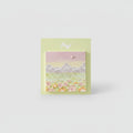 Pastel Floral Field Greeting Card With Pearl
