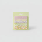 Pastel Floral Field Greeting Card With Pearl