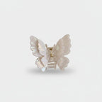 Pearl Butterfly Hair Claw Clip - Beige Butterfly Claw Clip