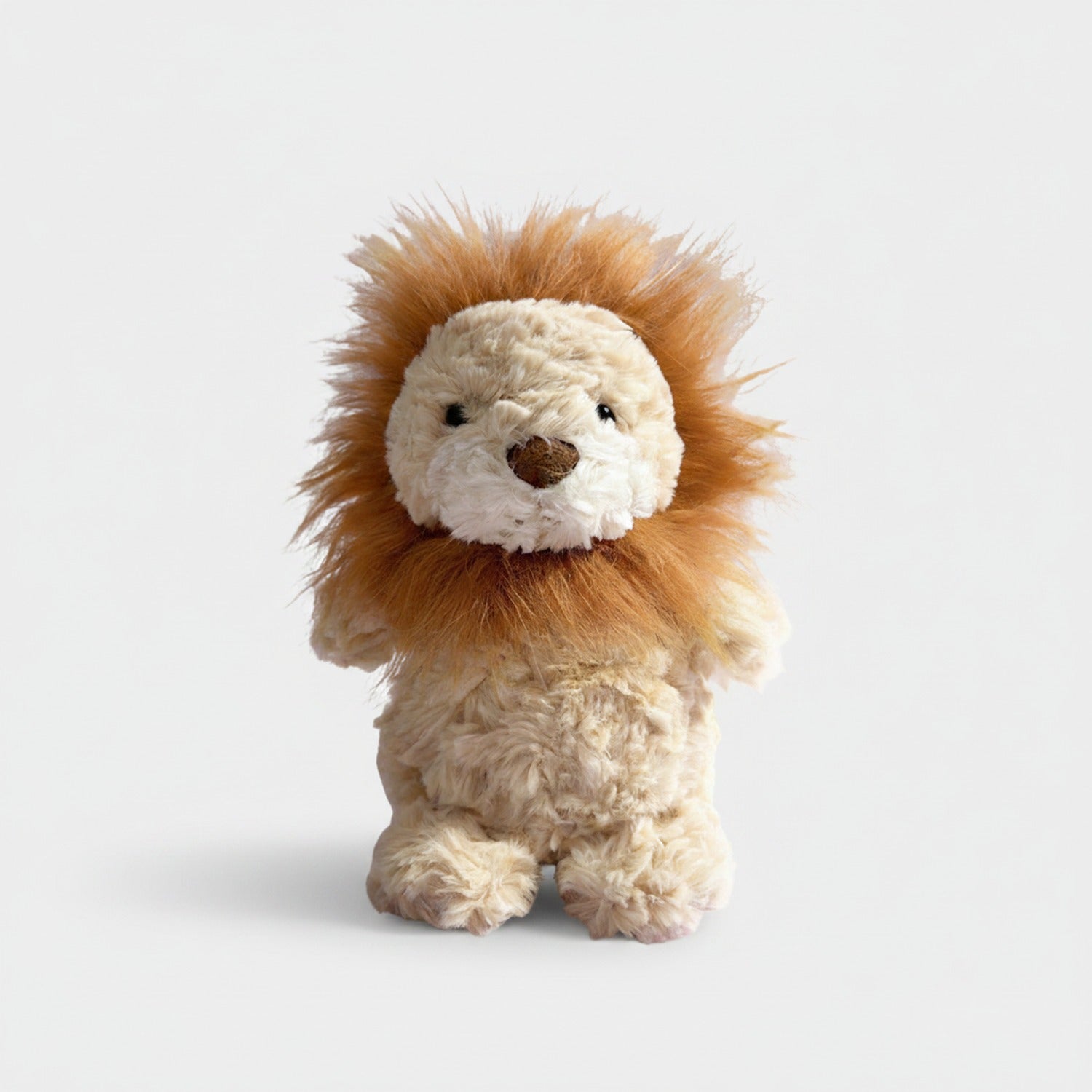 Cream Lion Plush Toy With Fluffy Mane