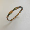Tortoiseshell Twisted Hair Headband With Blue Accents