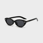 Black Cat Eye Sunglasses With Pearl Studs