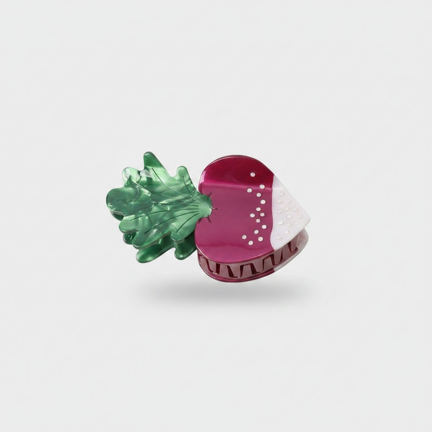 Burgundy Pearl Butterfly Acrylic Hair Claw