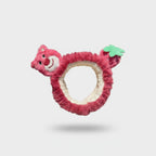Pink Fuzzy Bear Flower Hairband