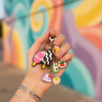 Colorful Candy Acrylic Keyring Charm Set