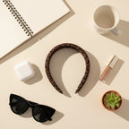 Leopard Print Padded Headband Brown