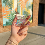 Colorful Confetti Butterfly Hair Claw Clip