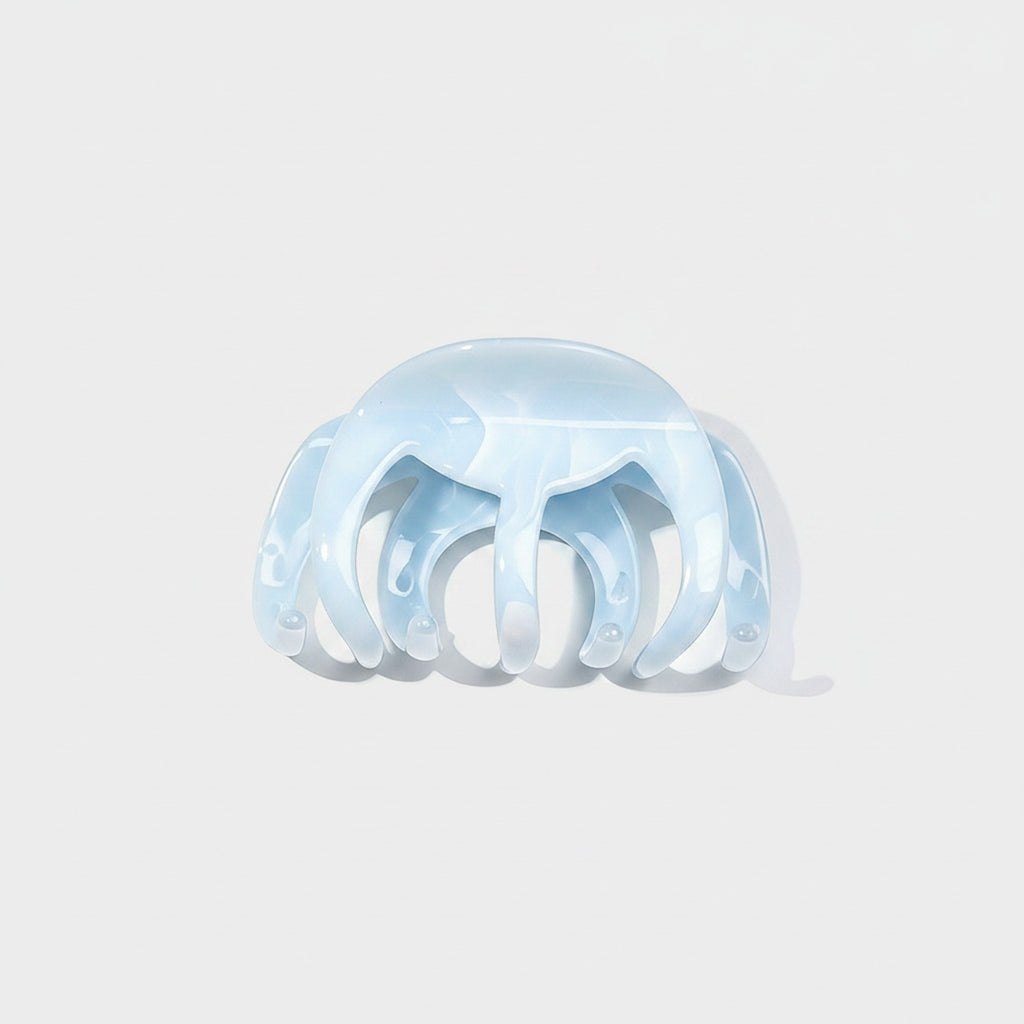 Translucent Blue Pearl Hair Claw Clip