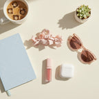 Blush Silk Bow Hair Claw Clip