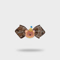 Brown Plaid Bear Party Hair Claw Clip