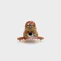 Bear Hair Claw With Pink Pom Charm