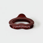 Burgundy Teeth Hair Claw Clip