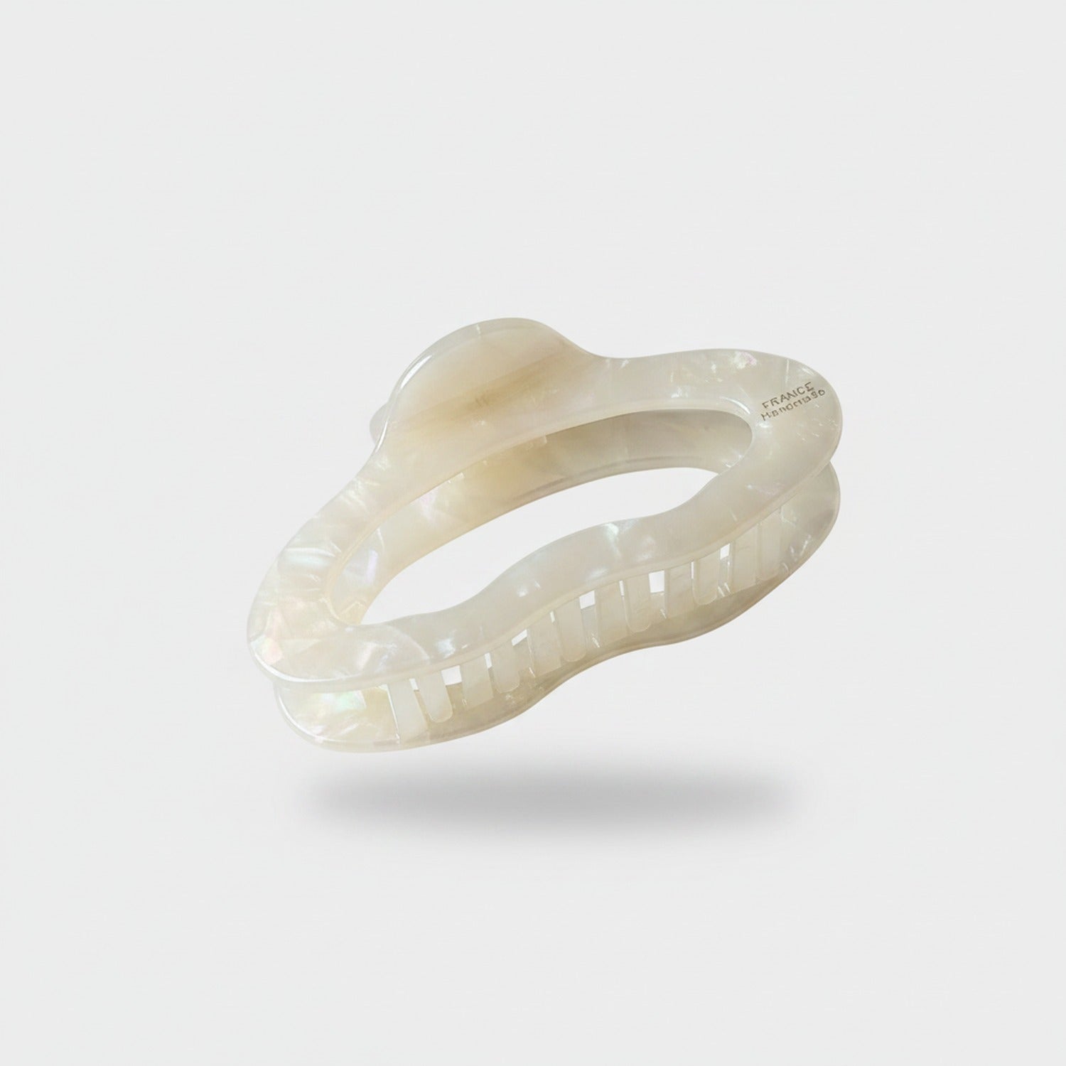 Burgundy Teeth Hair Claw Clip