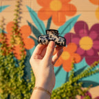 Black & White Tortoiseshell Hair Claw Clip