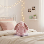 Pink Floral Bunny Plush Toy With Flower Ears