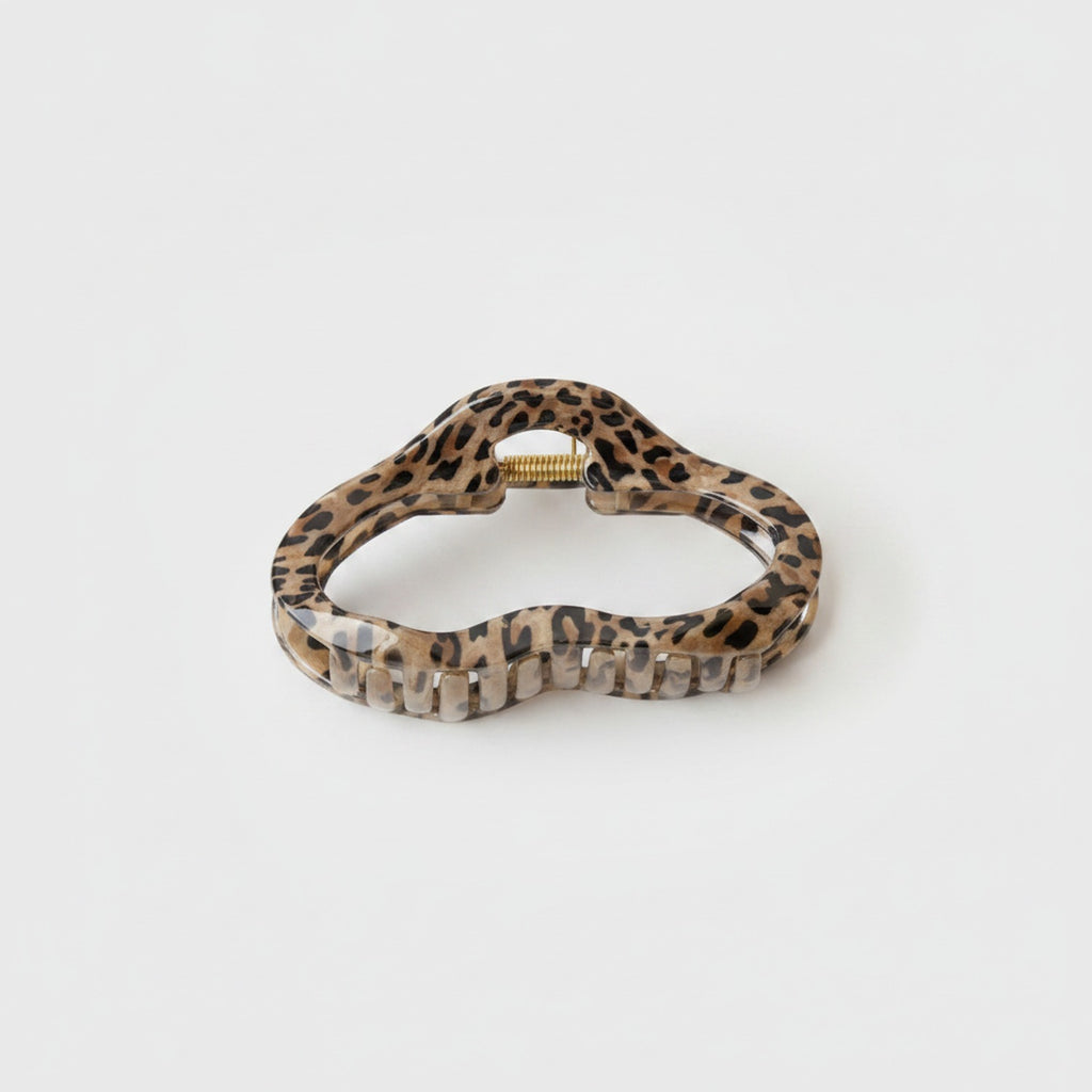 Leopard Print Hair Claw Clip