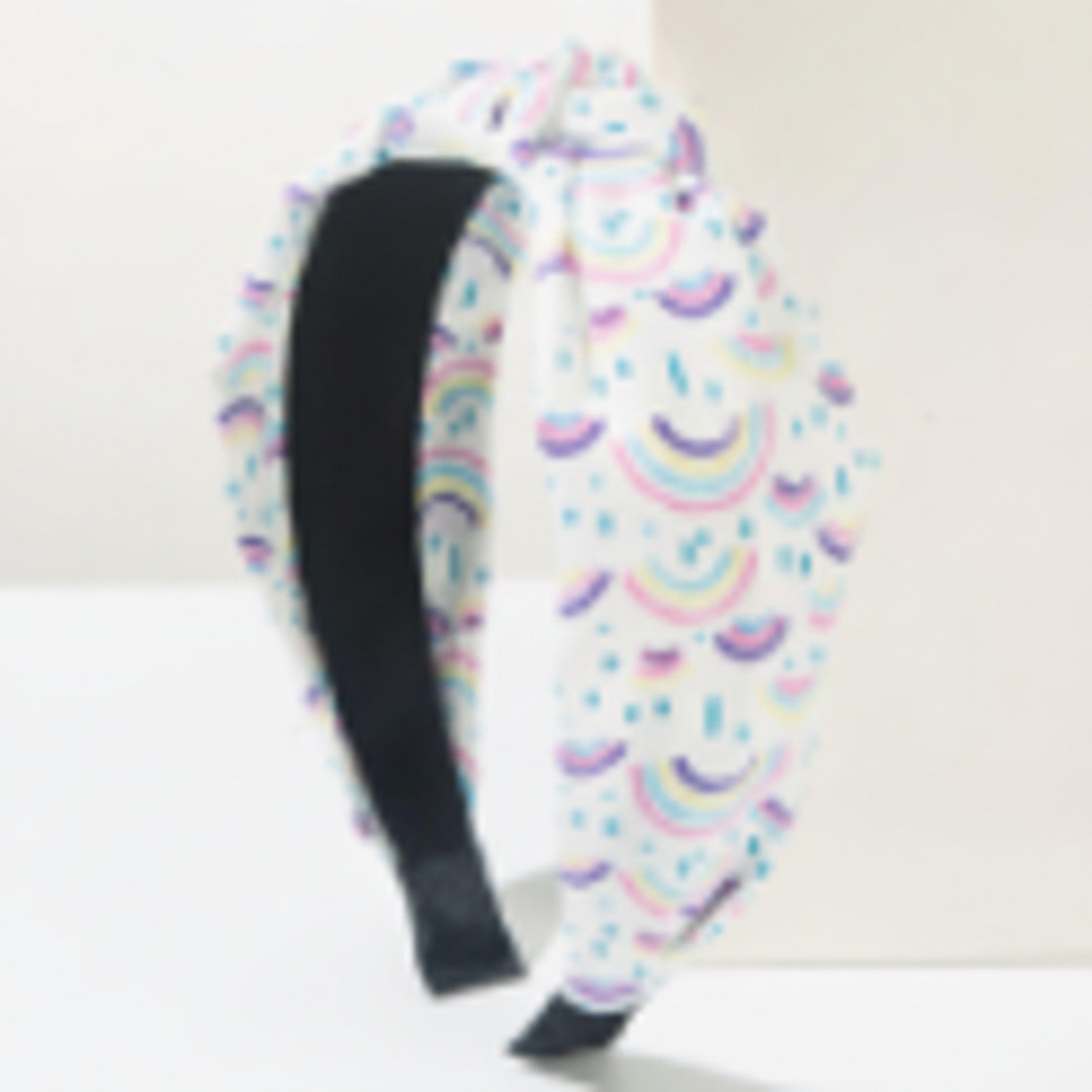 Rainbow Cloud Padded Headband Pink