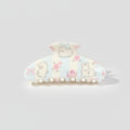 Pastel Bunny Pearl Hair Claw Clip