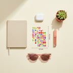 Colorful Heart Star Circle Sticker Sheets