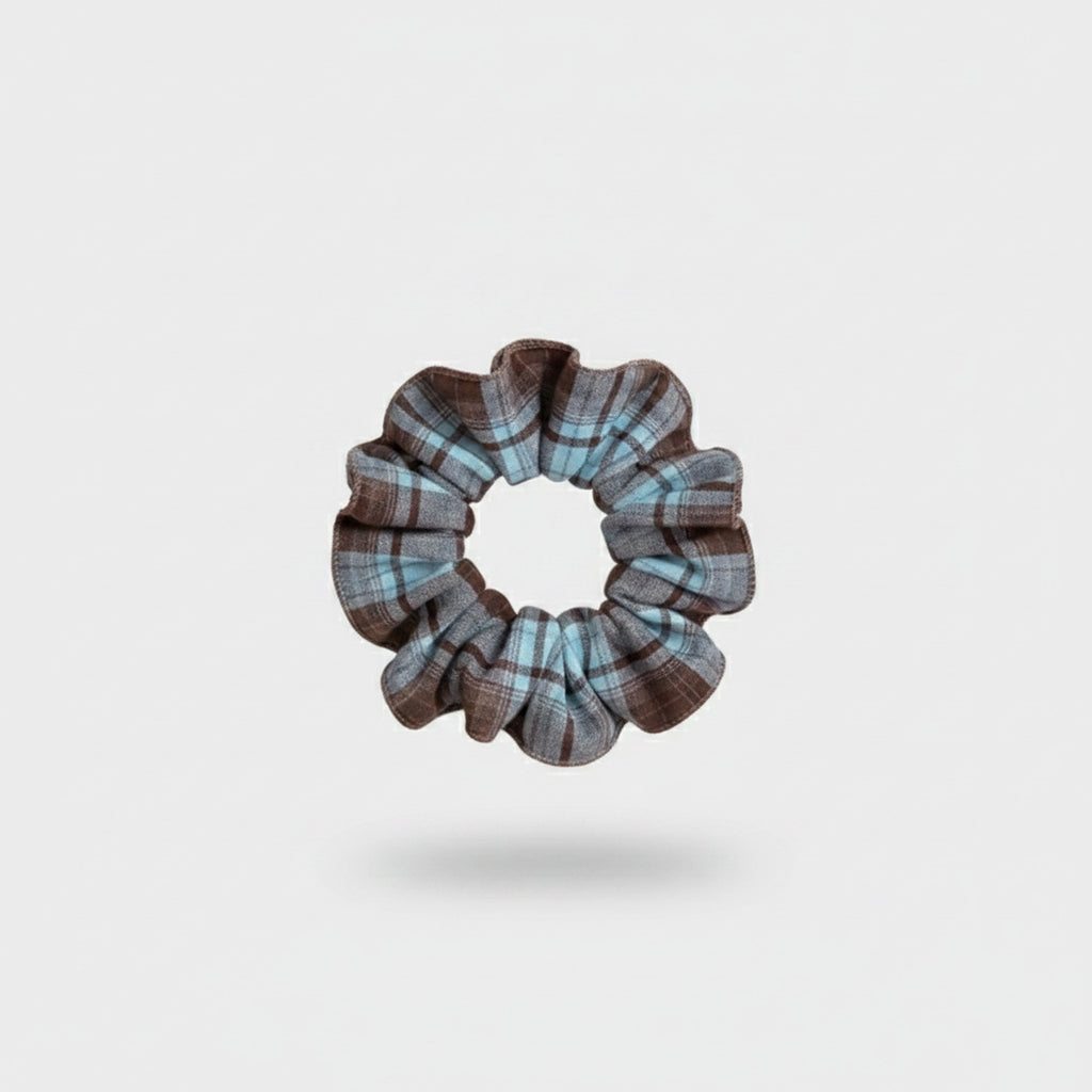 Plaid Hair Claw Clip Scrunchie