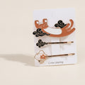 Vintage Asian Cloud Hair Clips Set With Black Details – hair accessories (view 1)