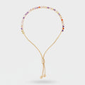 Rainbow Gemstone Beaded Adjustable Bracelet – jewelry (view 1)