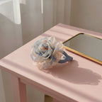 Watercolor Bloom Hair Claw - Blue