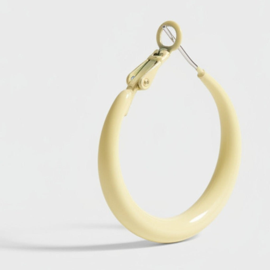 Chunky Hoop Earrings with Metal Cross - Jianyou Accessories 2 – jewelry (view 1)