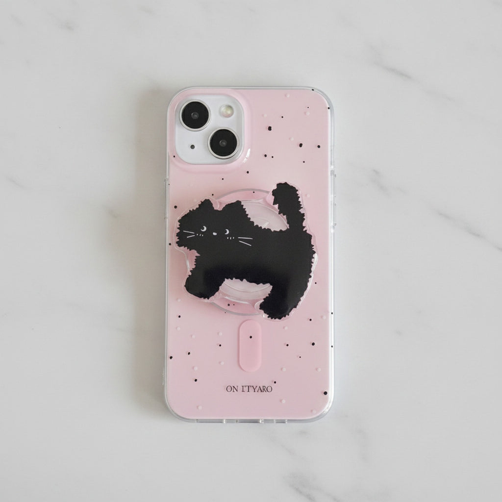 Elephant Pop Phone Grip - Pink Speckle