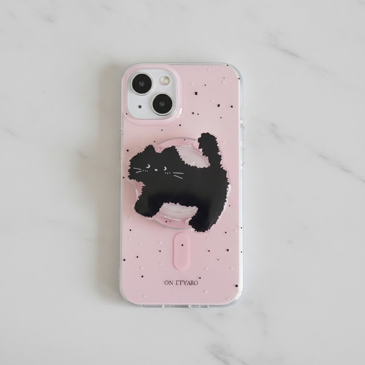 Elephant Pop Phone Grip - Pink Speckle