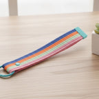 Fabric Keychain DIY Kit Set - Multi-color Striped (No.10)