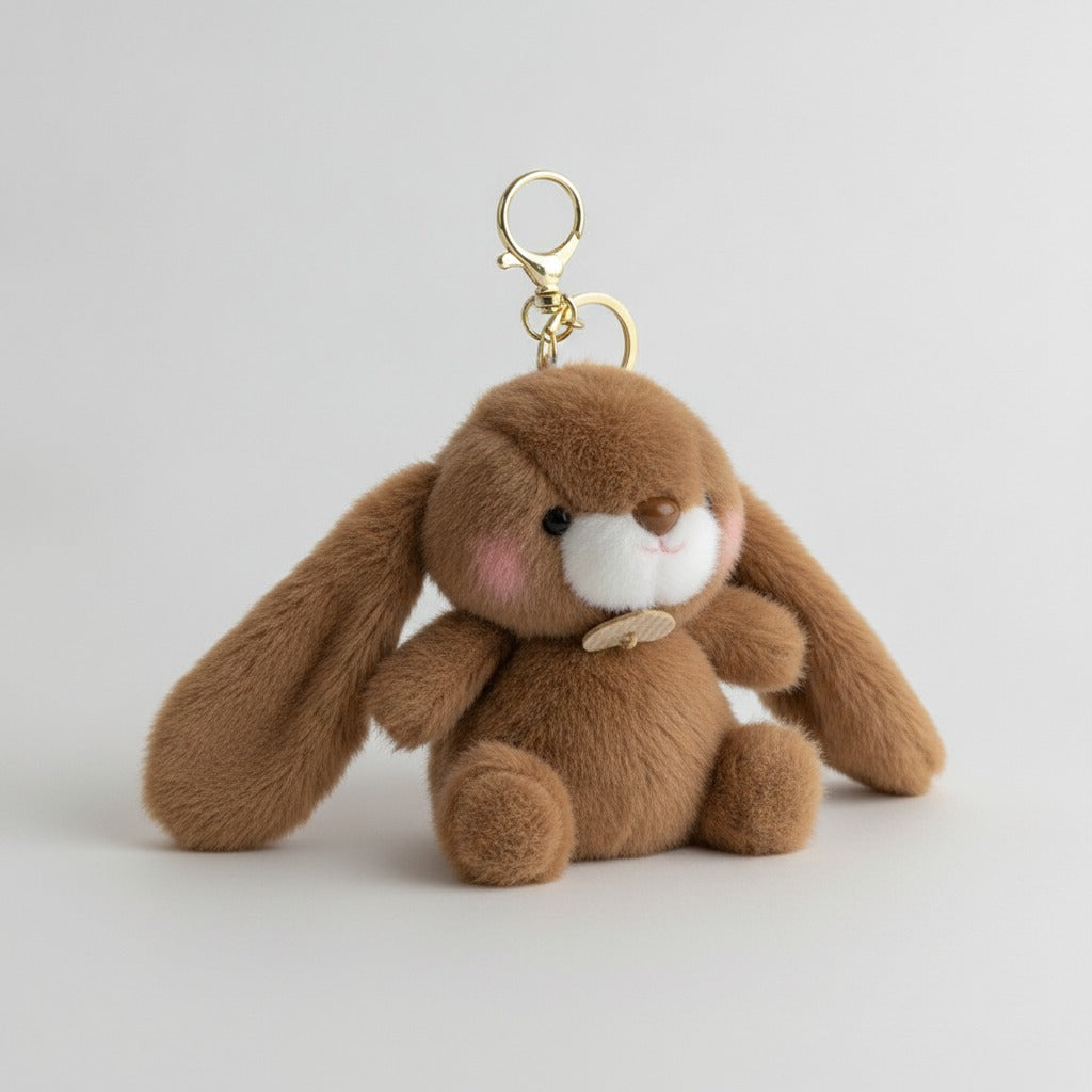 Floppy Ear Bunny Keychain - Cream