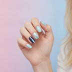 Sage & Navy Press-On Nail Set