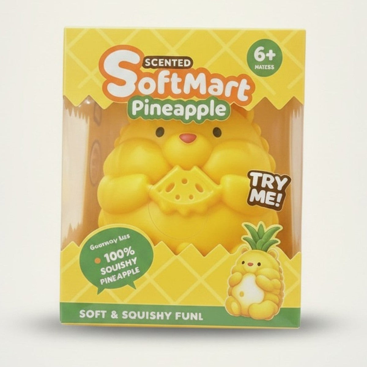 Scented SoftMart Pineapple Squishy Fun Toy – novelty & toys (view 1)