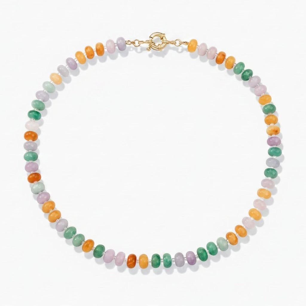 Chunky Gemstone Bead Necklace - Type 4
