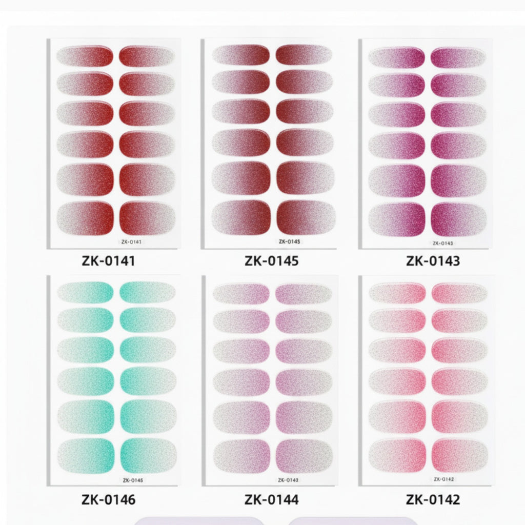 Ombre Gradient Nail Polish Strips Set – Korean nail care (view 1)